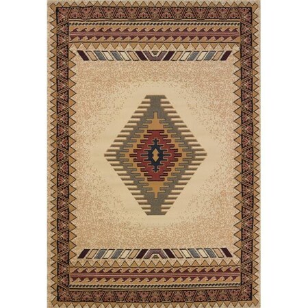 United Weavers 940 27034 24 1 ft. 10 in. x 3 ft. Manhattan Tucson Accent Rug; Burgundy 940 27034 24